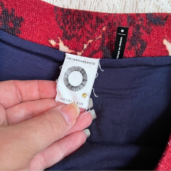 Anthropologie Akemi & Kim rust pattern midi skirt - Picture 3 of 9